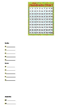 Preview of Ten More, Ten Less, Hundred More, Hundred Less, Place Value