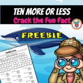 Ten More Ten Less Worksheet -  Crack the Fun Fact - Free