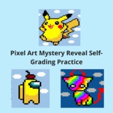 Ten Pixel Art Mystery Reveal Templates ANY SUBJECT! Version 4
