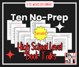 Ten Quick No Prep Classic Book Talks for High School Students