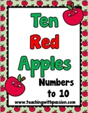 Ten Red Apples Math & Literacy Activity Pack