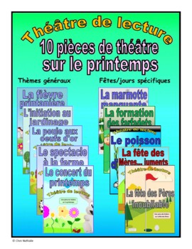 Preview of Ten French Spring Plays Bundle (French Reader's Theatre)