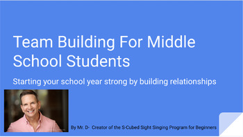 Preview of Ten Team Building Activities for Middle School Students