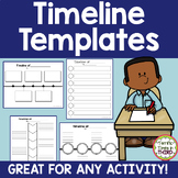 Timeline Templates - Print and Digital Graphic Organizers