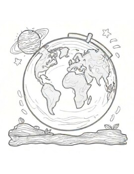 Preview of Ten earth day coloring worksheets
