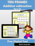 Ten frame Addition subtraction up to 20 | Digital tool | F