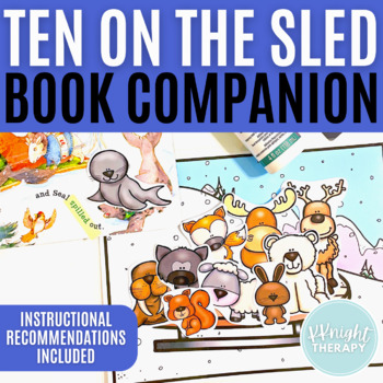 Preview of Ten on the Sled Book Companion | Winter Themed Speech & Language Activities