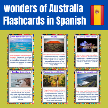 Preview of Ten wonders on the Aust﻿ralia continent in spanish