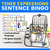 Tener expressions BINGO in Spanish with sentences