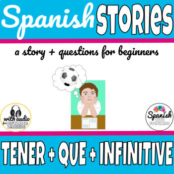 Preview of Tener que + infinitive Spanish reading comprehension activity | Spanish verbs