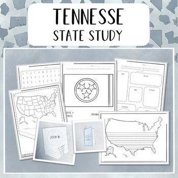 Tennessee / 5 Day Lesson Plan and Activities / Maps / State History / Flags