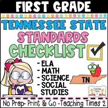 Preview of Tennessee State Standards-First Grade-Teacher Binder Packet