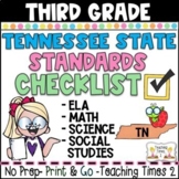 Tennessee State Standards -Grade 3- Teacher Checklist Packet