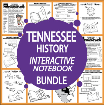 Preview of Tennessee History 5th Grade – ALL Tennessee State Study Content Included