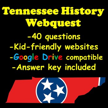 Preview of Tennessee History Webquest