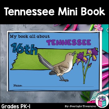 Preview of Tennessee Mini Book for Early Readers - A State Study