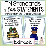 TN Social Studies Standards I Can Statements