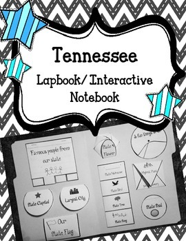 Preview of Tennessee State Lapbook. Interactive Notebook. US History and Geography