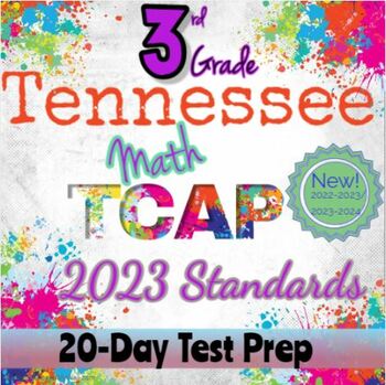 Preview of Tennessee TCAP 3rd Grade Math Review and Test Prep: Uses New Standards for 2023!