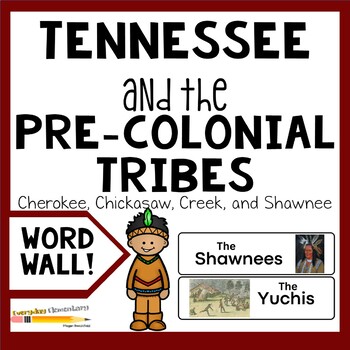 Preview of Tennessee and the Pre-Colonial Tribes Word Wall - Vocabulary - TN5.28