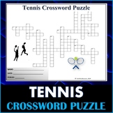 Tennis Crossword Puzzle | Printable Worksheet