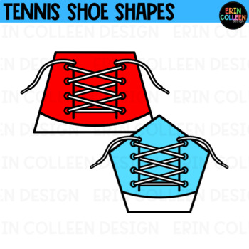 Tennis Shoe Shapes Clipart by Erin Colleen Design | TpT