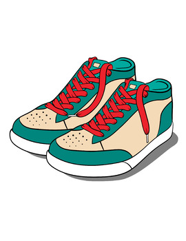 Tennis Sneakers Printable Clip Art, Commercial Use OK Physical ...