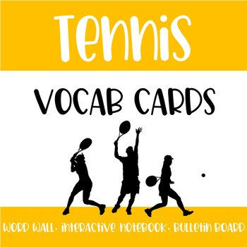 Preview of Tennis Vocabulary Cards