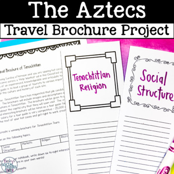Preview of Aztecs Project - Tenochtitlan Travel Brochure