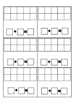 Tens Frame Display/Worksheet by Phoebe Teacher Wellness | TpT