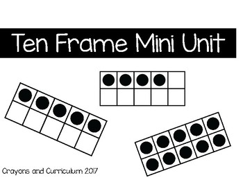 Tens Frame Mini Unit by Crayons and Curriculum | TPT