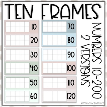 Preview of Tens Frame | Number Counters | Days of School | Counting