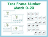 Tens Frame Number Match 0-20 Math Center - Polar Bear
