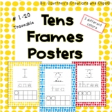 Tens Frame Traceable Posters or Cards