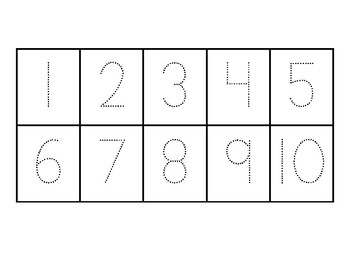 Tens Frame with traceable numbers by Fiona | Teachers Pay Teachers