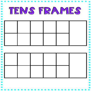 Tens Frames Workmats (FREEBIE!) by TLC and Teaching | TPT