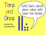 Tens & Ones Place Value Math SmartBoard Lesson for Primary Grades
