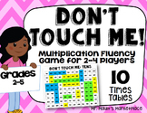 Tens Times Tables: Don't Touch Me! Multiplication Fact Flu