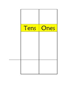 Tens And Ones Chart