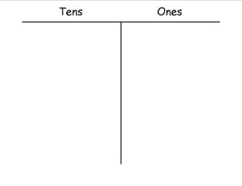 Preview of Tens and Ones Chart