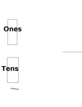Preview of Tens and Ones Chart using pretzel sticks and marshmallows