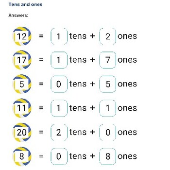 Tens and Ones Decomposition Worksheets for Kindergarten Math | TPT