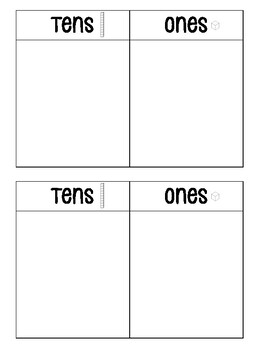 Preview of Tens and Ones Mat