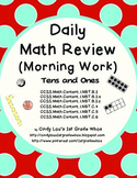 Tens and Ones Math Review OR Morning Work First Grade CC