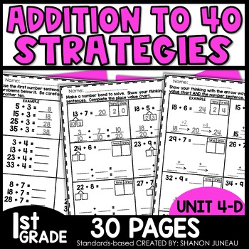 Preview of Tens & Ones Worksheets Number Bonds Place Value Making 10 to add 1st Grade Math