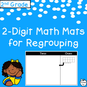 Preview of Tens and Ones Math Work Mat for Regrouping