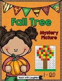 Tens and Ones Place Value Mystery Picture (Fall Tree) 1-120