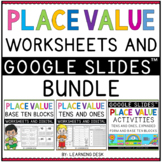 Tens and Ones Place Value Base Ten Blocks Worksheets Print