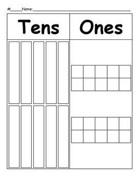 Tens Ones Chart