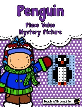 Preview of Tens and Ones Place Value Mystery Picture (Penguin)
